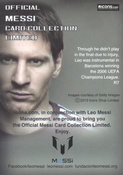2013 Icons Official Messi Card Collection (Japan) - Gold #R7 Lionel Messi / John Terry Back