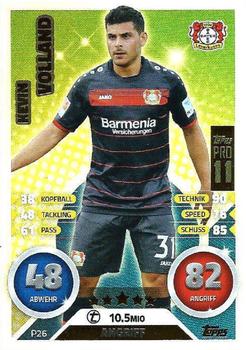 2016-17 Topps Match Attax Bundesliga - Pro 11 #P26 Kevin Volland Front