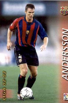 2002-03 Panini Liga Megafichas #61 Andersson Front