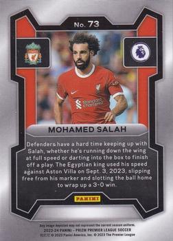 2023-24 Panini Prizm Premier League #73 Mohamed Salah Back