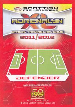 2011-12 Panini Adrenalyn XL Scottish Premier League #035 Daniel Majstorovic Back
