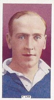 1936 Godfrey Phillips Famous Footballers #6 Tommy Law Front