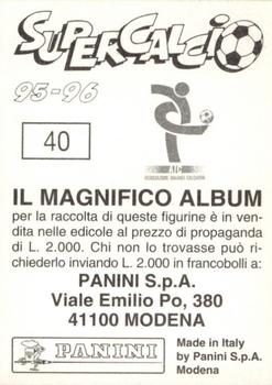 1995-96 Panini Supercalcio Stickers #40 Antonio Paganin Back