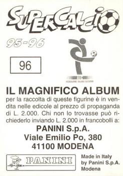 1995-96 Panini Supercalcio Stickers #96 Francesco Statuto Back