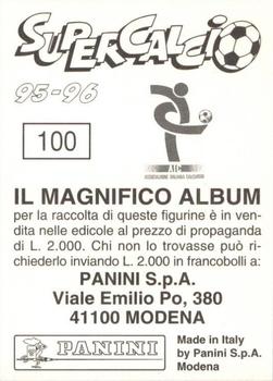 1995-96 Panini Supercalcio Stickers #100 Sandro Cois Back