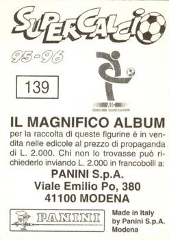 1995-96 Panini Supercalcio Stickers #139 Giuseppe Giannini Back