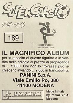 1995-96 Panini Supercalcio Stickers #189 Edgar Davids Back