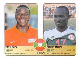 2019 Sphinx African Cup of Nations Stickers #125 Faty Papy / Cedric Amissi Front