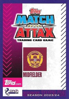 2023-24 Topps Match Attax SPFL - Electric Purple Border #114 Callum Slattery Back