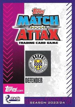 2023-24 Topps Match Attax SPFL - Flaming Red Border #170 Richard Taylor Back