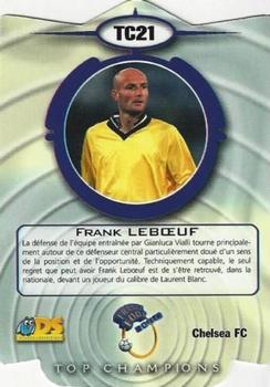 1999-00 DS France Foot - Top Champions #TC21 Frank Leboeuf Back