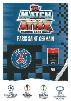 2023-24 Topps Match Attax UEFA Club Competitions Extra - UCL Debut Memento Relic #DR-BB Bradley Barcola Back