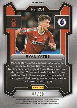 2023-24 Panini Prizm Premier League - Choice Red #251 Ryan Yates Back