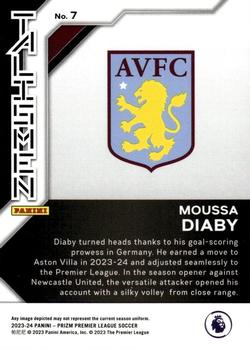 2023-24 Panini Prizm Premier League - Talismen #7 Moussa Diaby Back