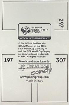 2006 Panini FIFA World Cup Germany 2006 Ministickers - Candy Pocket Edition - Panels #197 / 297 / 307 Asamoah Gyan / Andriy Shevchenko / Haykel Guemamdia Back