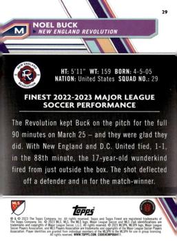 2023 Finest MLS #29 Noel Buck Back
