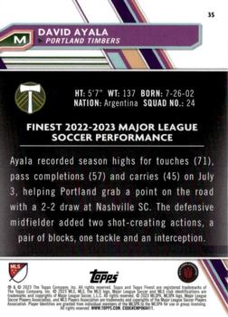 2023 Finest MLS #35 David Ayala Back
