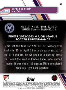 2023 Finest MLS #47 Mitja Ilenič Back