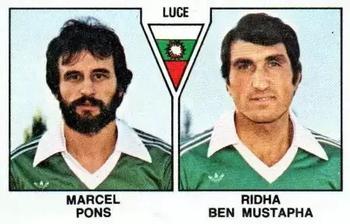 1978-79 Panini Football 79 (France) #512 Marcel Pons / Ridha Ben Mustapha Front
