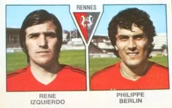 1978-79 Panini Football 79 (France) #538 Rene Izquierdo / Philippe Berlin Front