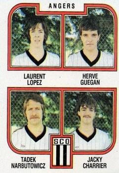 1982-83 Panini Football 83 (France) #378 Laurent Lopez / Herve Guegan / Tadek Narbutowicz / Jacky Charrier Front