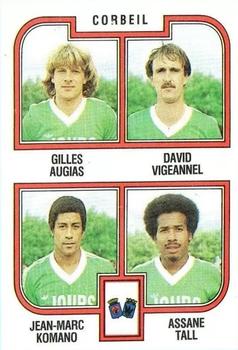 1982-83 Panini Football 83 (France) #389 Gilles Augias / David Vigeannel / Jean-Marc Komano / Assane Tall Front