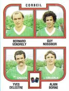 1982-83 Panini Football 83 (France) #390 Bernard Vendrely / Guy Nossibor / Yves Delestre / Alain Borne Front