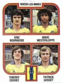 1982-83 Panini Football 83 (France) #411 Eric Bourgeois / Marc Westerloppe / Thierry Cochez / Patrick Gosset Front