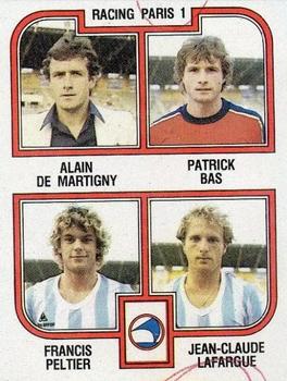 1982-83 Panini Football 83 (France) #412 Alain de Martigny / Bas / Peltier / Lafargue Front
