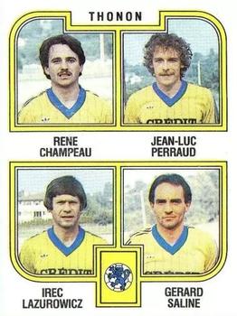 1982-83 Panini Football 83 (France) #483 Rene Champeau / Perraud / Lazurowicz / Saline Front