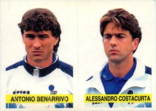 1994-95 Panini Supercalcio Stickers - L'Italia a USA '94 / Grazie, Azzurri! #P12 Antonio Benarrivo / Alessandro Costacurta Front