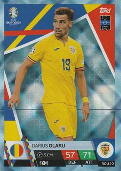 2024 Topps Match Attax Euro 2024 Germany - Blue Crystal Holograph #ROM10 Darius Olaru Front