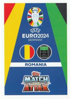 2024 Topps Match Attax Euro 2024 Germany - Blue Crystal Holograph #ROM16 Denis Alibec Back