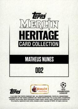 2023-24 Merlin Heritage UEFA Club Competitions #002 Matheus Nunes Back