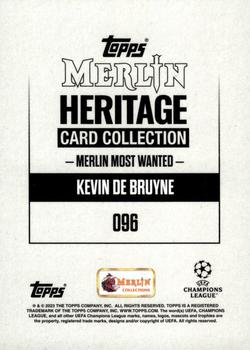 2023-24 Merlin Heritage UEFA Club Competitions #096 Kevin De Bruyne Back