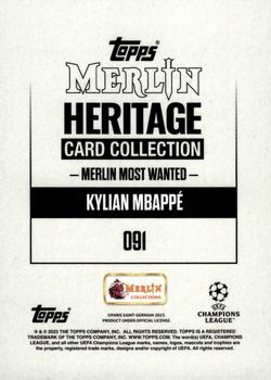 2023-24 Merlin Heritage UEFA Club Competitions - Purple #091 Kylian Mbappé Back