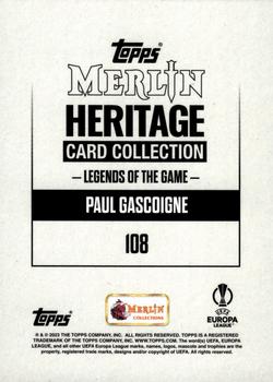 2023-24 Merlin Heritage UEFA Club Competitions - Purple #108 Paul Gascoigne Back