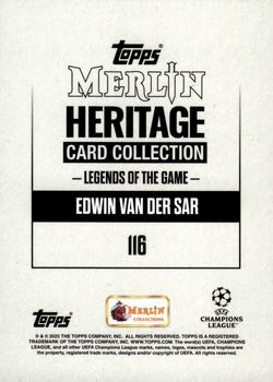 2023-24 Merlin Heritage UEFA Club Competitions - Purple #116 Edwin van der Sar Back