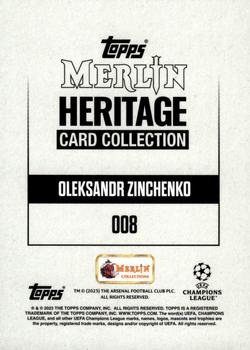 2023-24 Merlin Heritage UEFA Club Competitions - Blue #008 Oleksandr Zinchenko Back