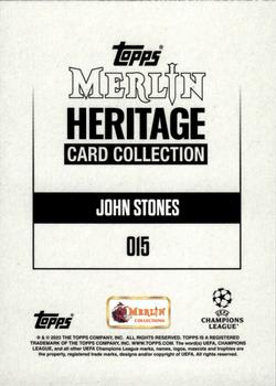 2023-24 Merlin Heritage UEFA Club Competitions - Gold #015 John Stones Back