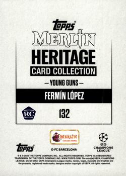 2023-24 Merlin Heritage UEFA Club Competitions - Gold #132 Fermín López Back