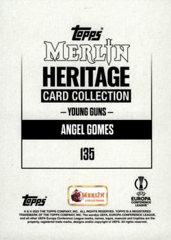 2023-24 Merlin Heritage UEFA Club Competitions - Gold #135 Angel Gomes Back