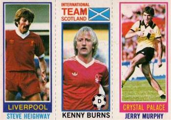 1980-81 Topps Footballer (Pink Back) #13 / 160 / 131 Steve Heighway / Kenny Burns / Jerry Murphy Front