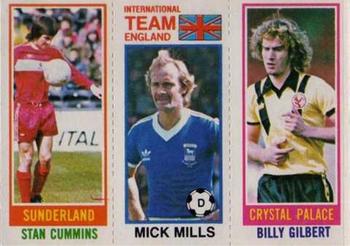 1980-81 Topps Footballer (Pink Back) #190 / 108 / 188 Stan Cummins / Mick Mills / Billy Gilbert Front