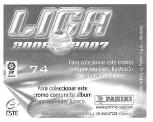 2006-07 Panini Liga Este Stickers (Mexico Version) #74 Rivera Back