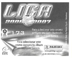 2006-07 Panini Liga Este Stickers (Mexico Version) #173 Cuellar Back