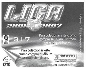 2006-07 Panini Liga Este Stickers (Mexico Version) #317 Kanoute Back