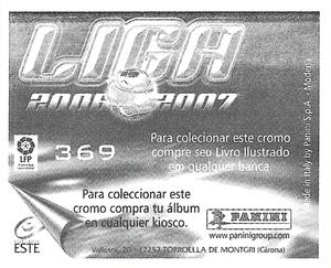 2006-07 Panini Liga Este Stickers (Mexico Version) #369 Arruabarrena Back