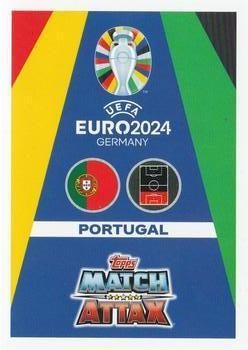 2024 Topps Match Attax Euro 2024 Germany - Centurion Green Emerald Holograph #CC9 Pepe Back