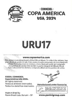 2024 Panini CONMEBOL Copa America USA Stickers #URU17 Matías Vecino Back